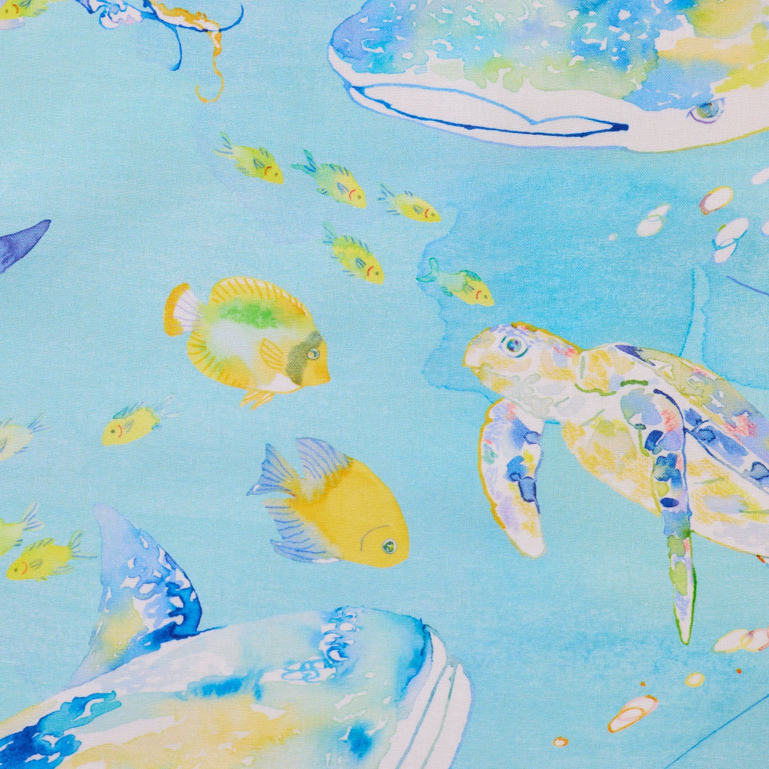 Aquarium Animals Printed Cotton Sheeting - Image 3