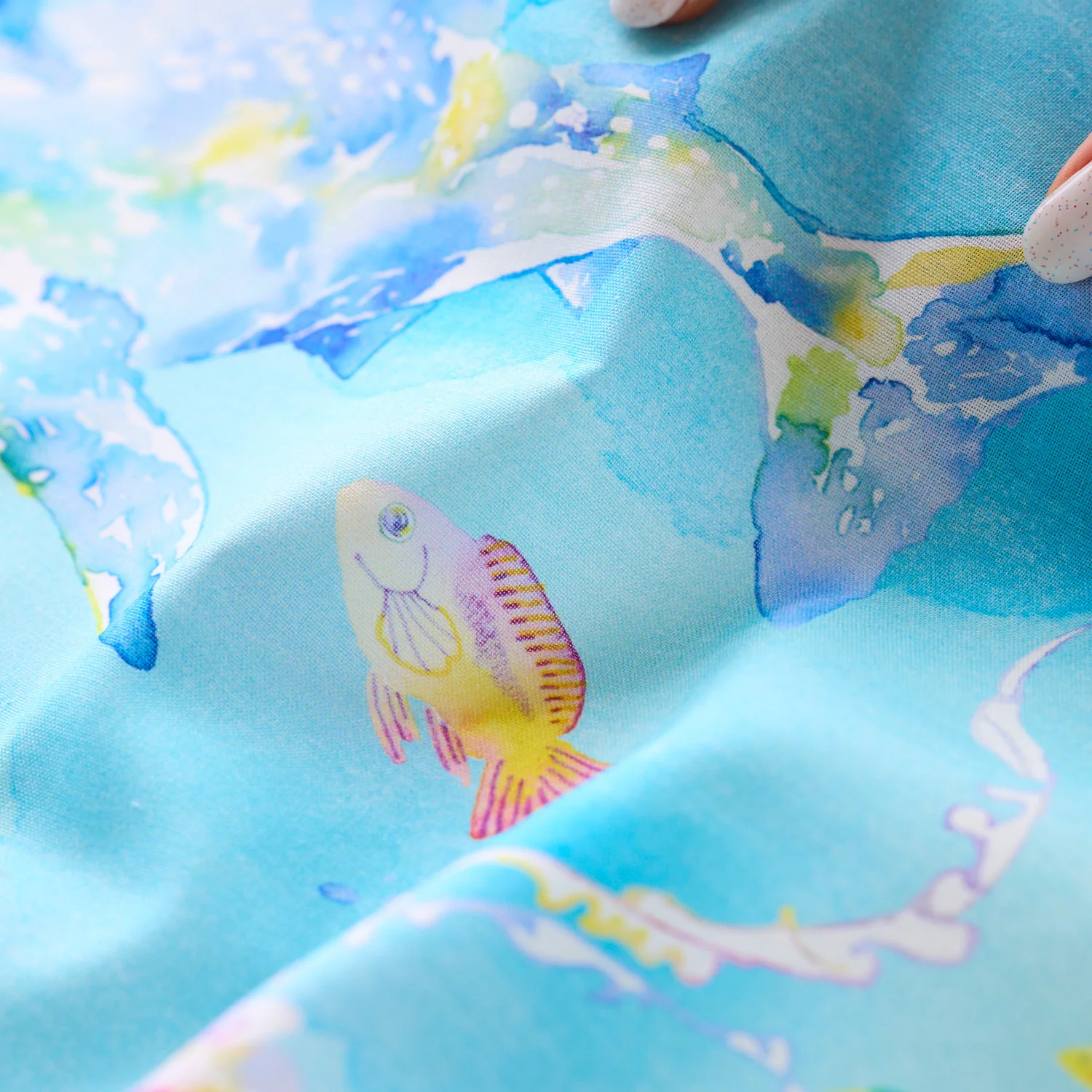 Aquarium Animals Printed Cotton Sheeting - Image 5