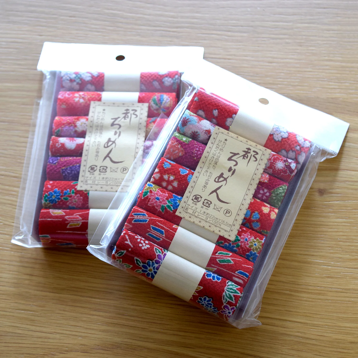 Chirimen Mini Cloth Pack - Floral Patterns - Image 4