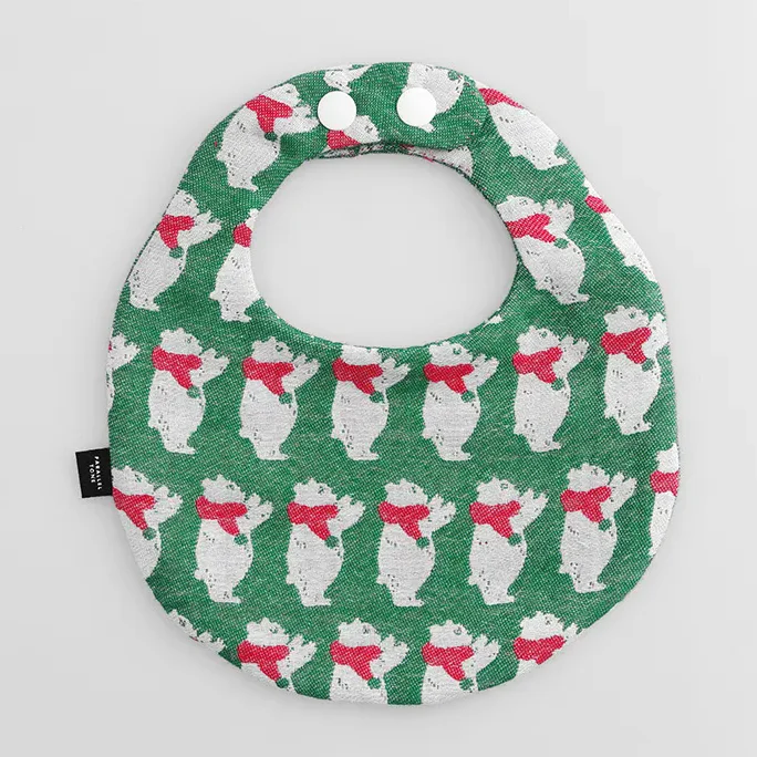 Clocomi Baby Bib & Drawstring Pouch Kit - Polar Bear - Image 3