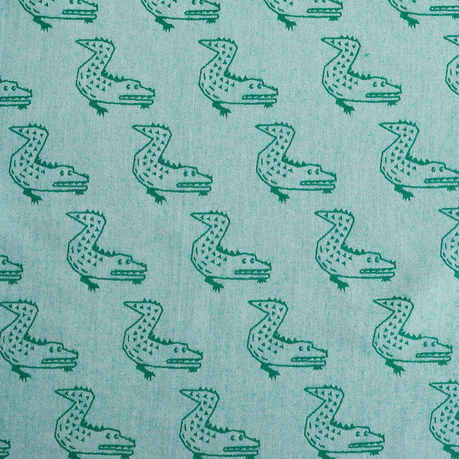 Clocomi Retro Animals Jacquard Fabric - Crocodile TS-2052-1 - Image 2