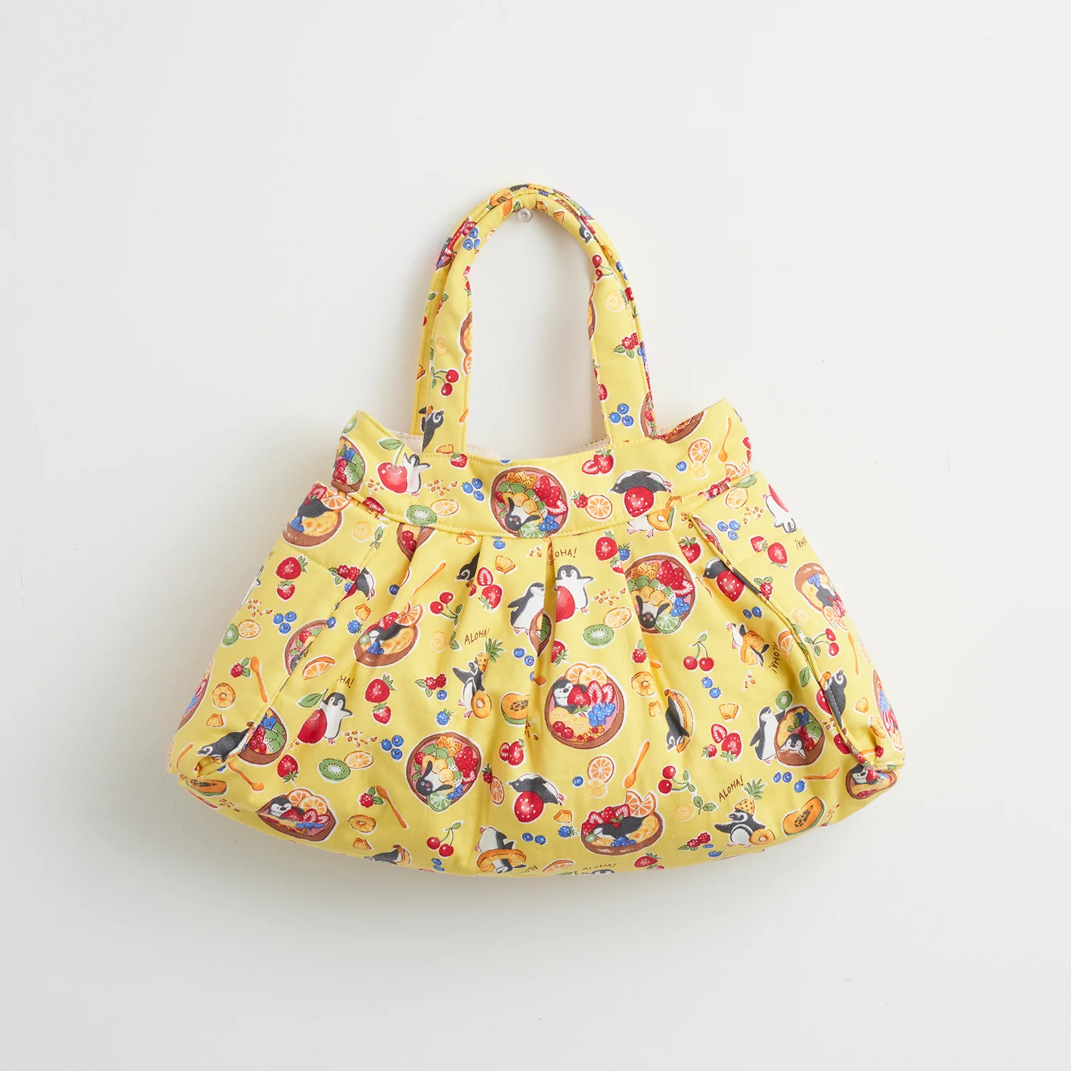 Delicious Animal Acai Bowl Penguin Cotton Oxford - Light Beige YGA-91070-2 - Image 4