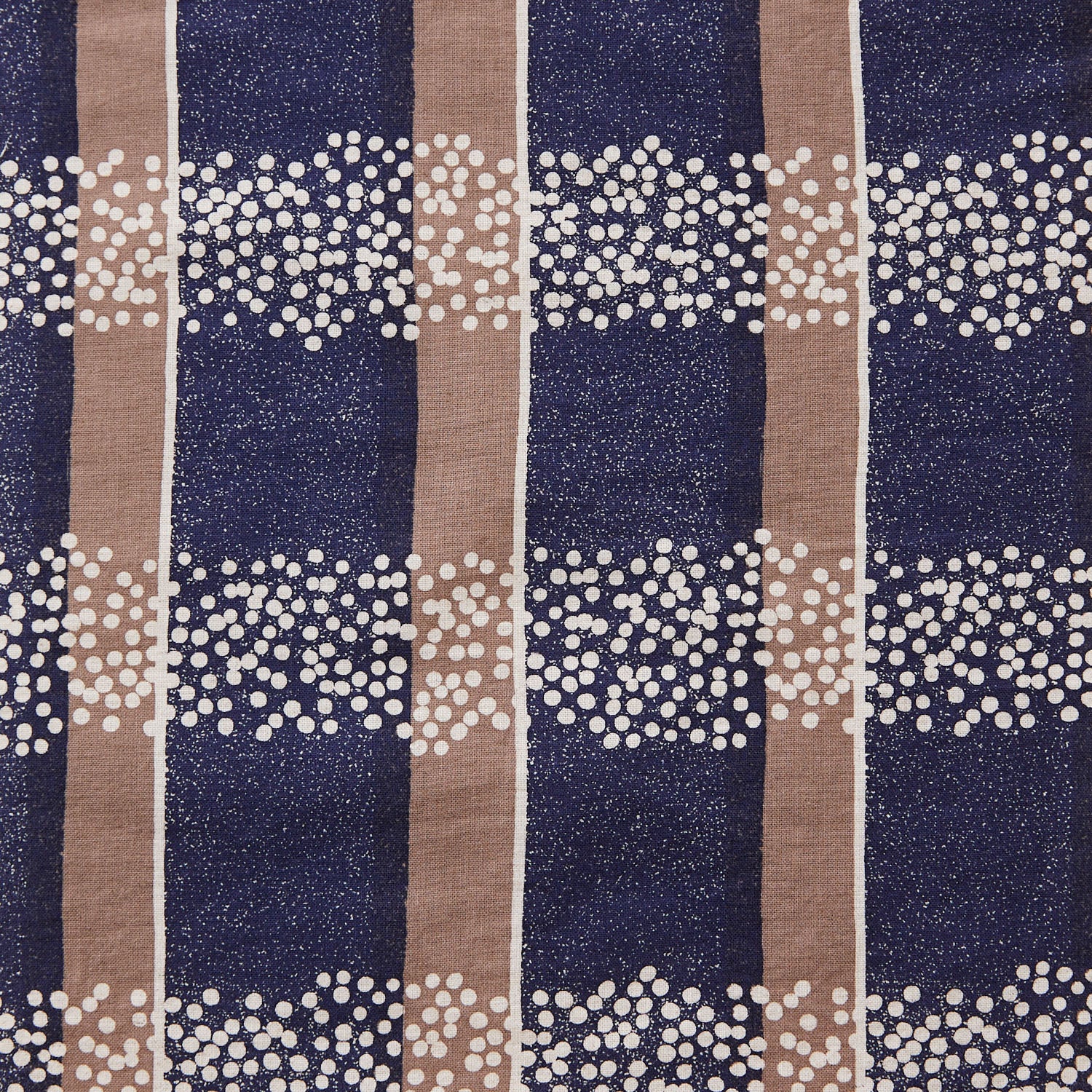 echino Field Cotton Linen Sheeting Navy x Beige EKX-98130-32