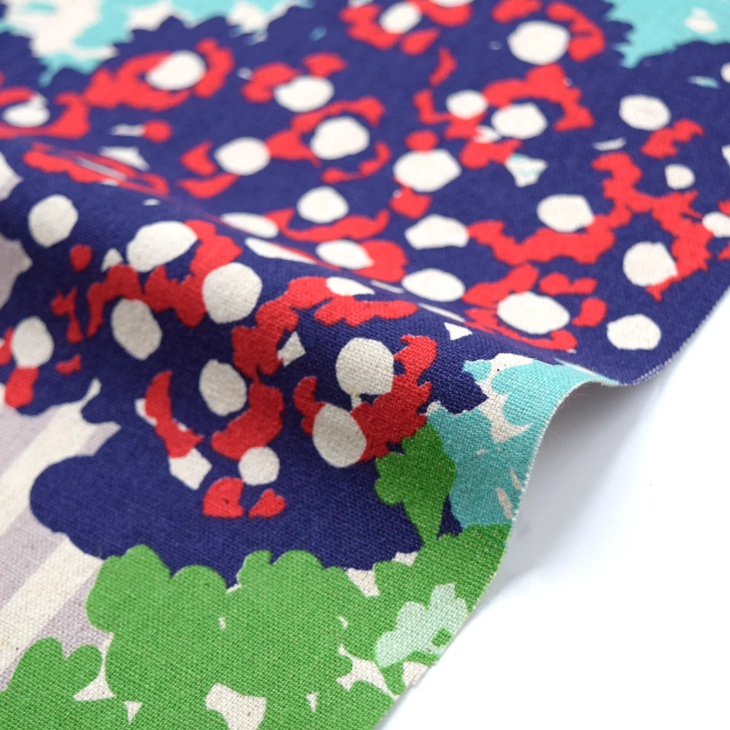 echino Hide Cotton Linen Canvas - Blue EKX-98160-60 - Image 3