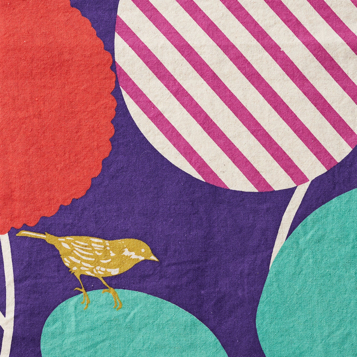 echino Pepe Cotton Linen Canvas - Purple EKX-98160-61 - Image 2