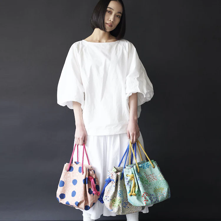 echino Sewing Pattern Series - Drawstring Kinchaku Bag EK-496 - Image 3