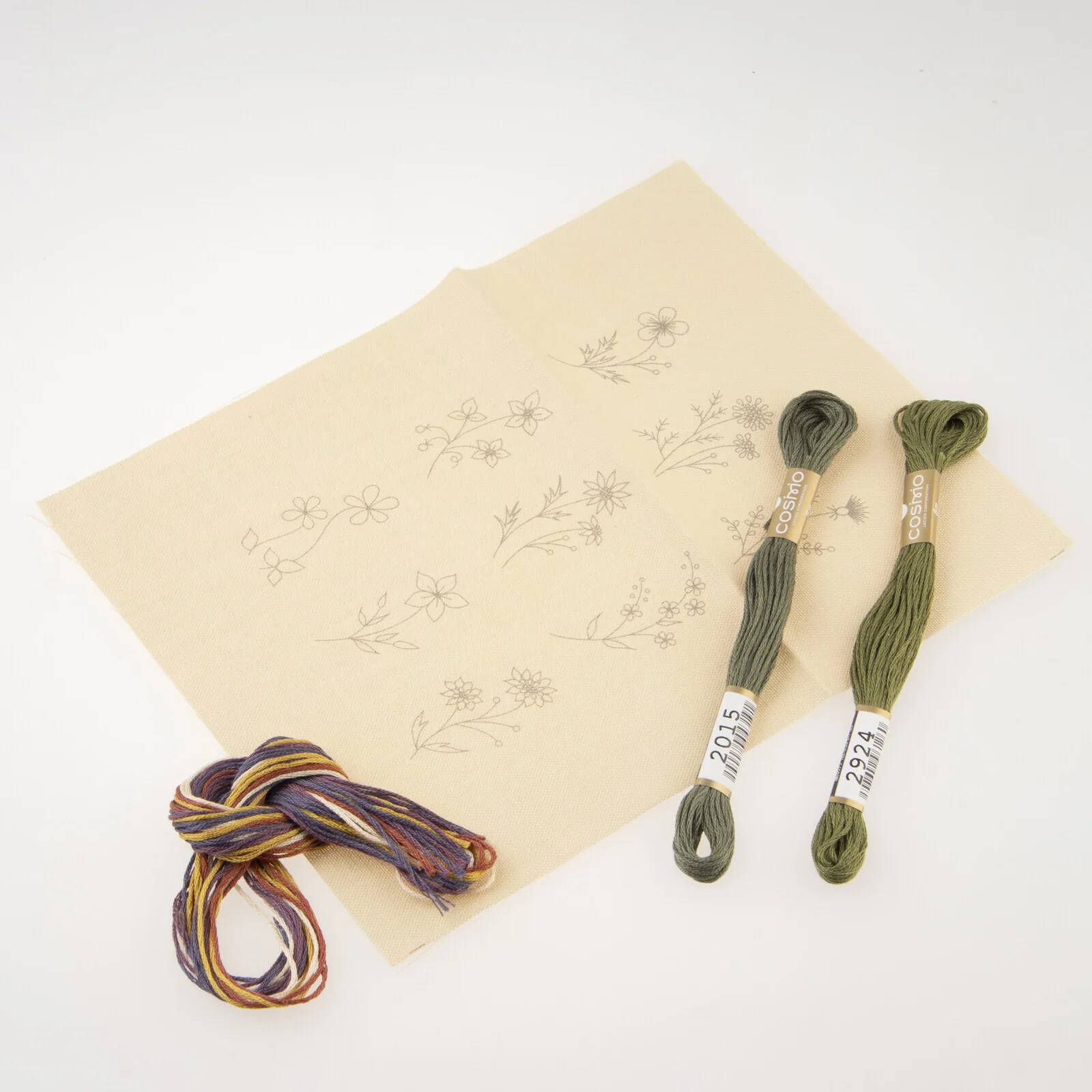 Embroidery Cloth Kit - Floral - Image 3