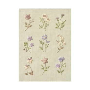 Embroidery Cloth Kit - Floral - Image 6