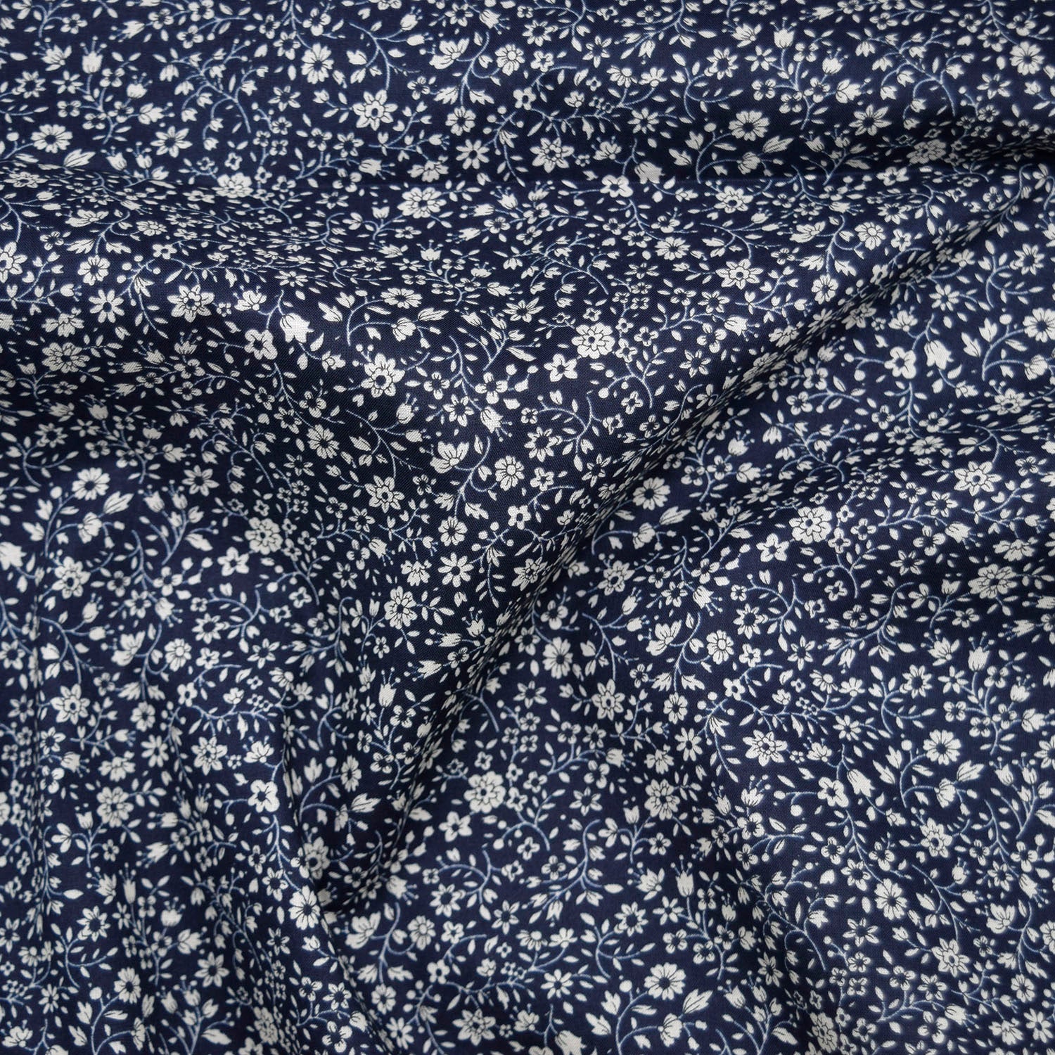 Flownny Petit Flowers Cotton Lawn - Navy NFA-1040-43