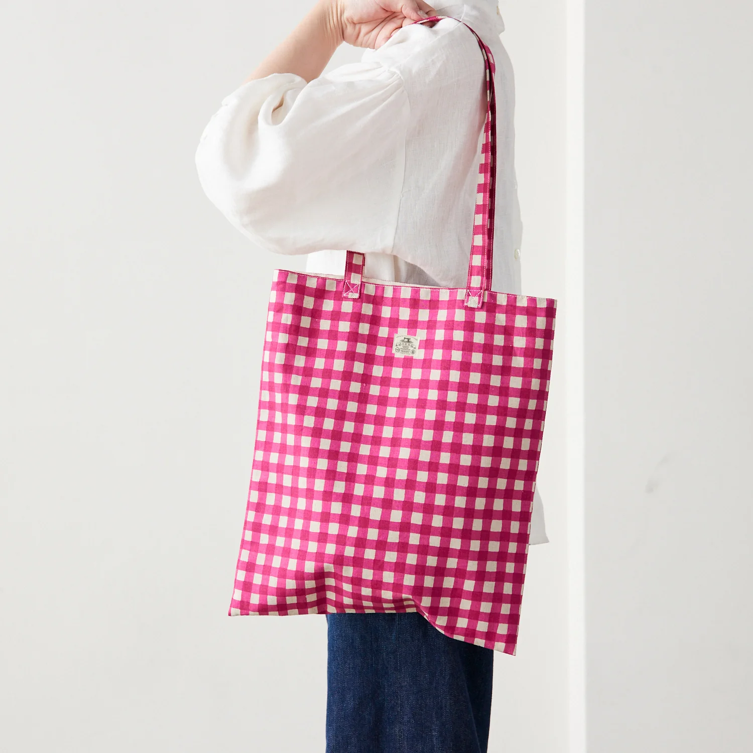 Gin-gam Tote Bag Kit (Fabric, Tag & Sewing Instructions) - Image 7