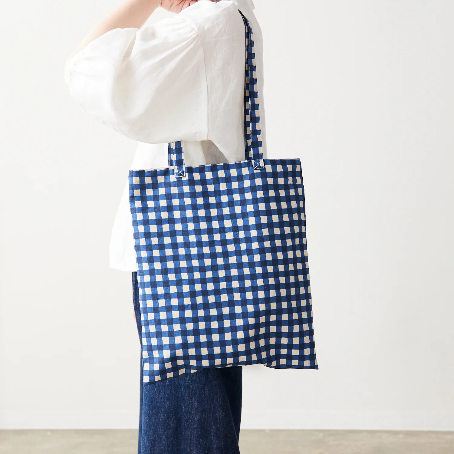 Gin-gam Tote Bag Kit (Fabric, Tag & Sewing Instructions) - Image 8