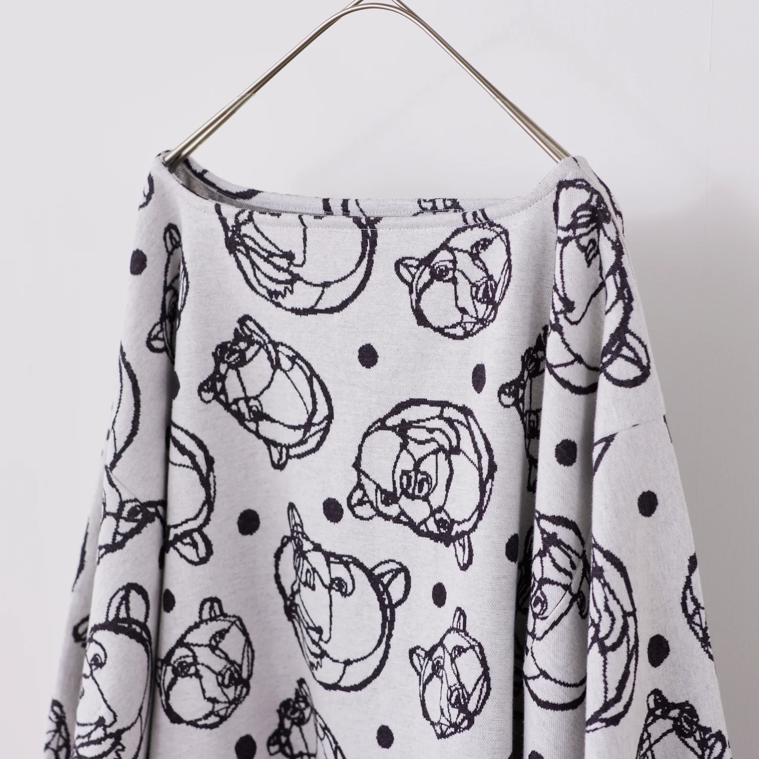 +HAyU Bear Cotton Knit Jacquard - Yellow EGX-7715-1 - Image 7