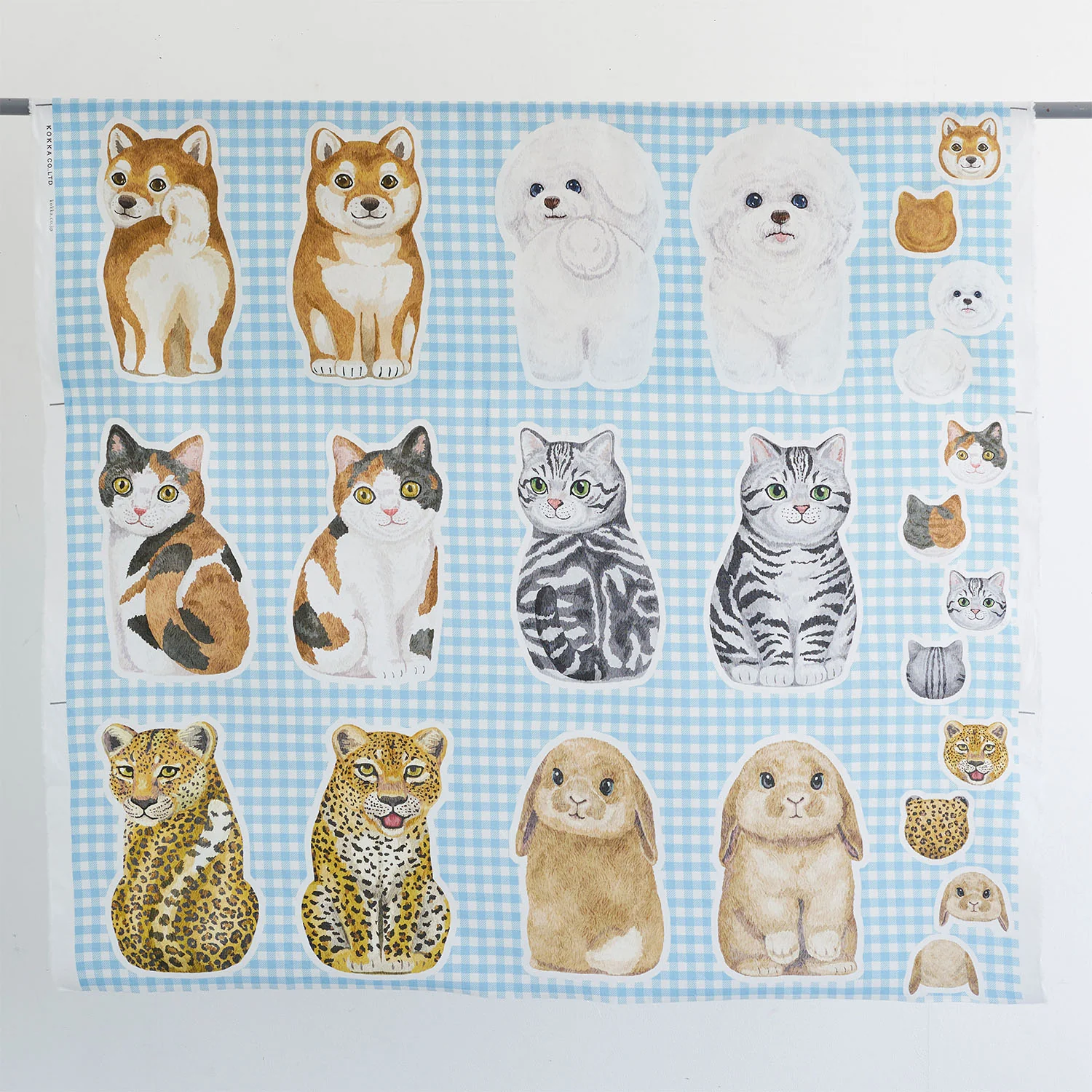 Home Deco Looking Back Animals Cotton Sheeting YGA-86060-1