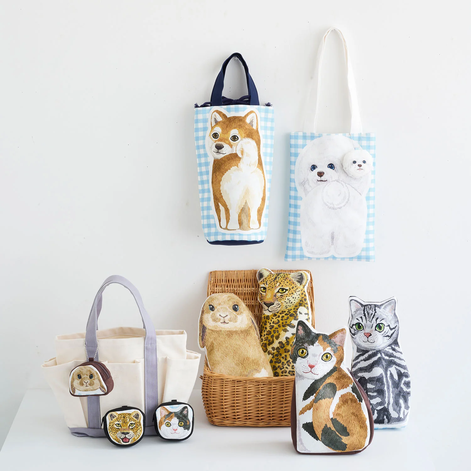 Home Deco Looking Back Animals Cotton Sheeting YGA-86060-1 - Image 8