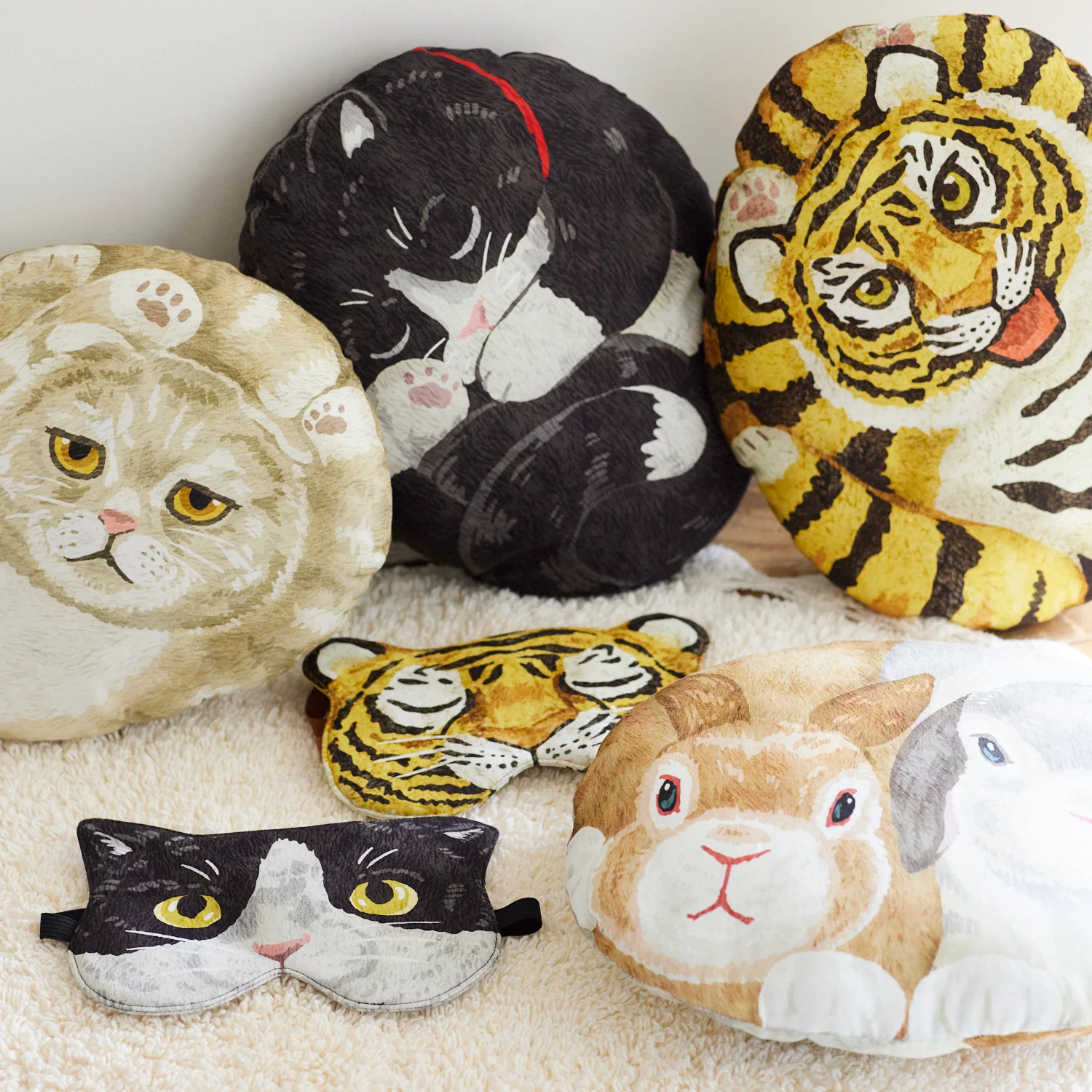 Home Deco Round Cat Friends Sheeting YGA-76050-1 - Image 3
