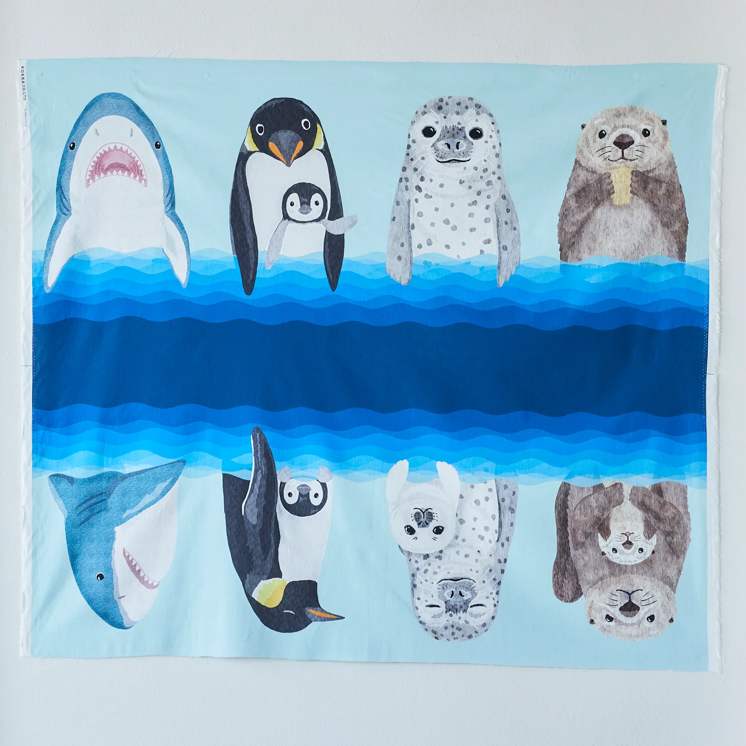 Home Deco Sea Animal Friends Cotton Sheeting YGA-79020-2