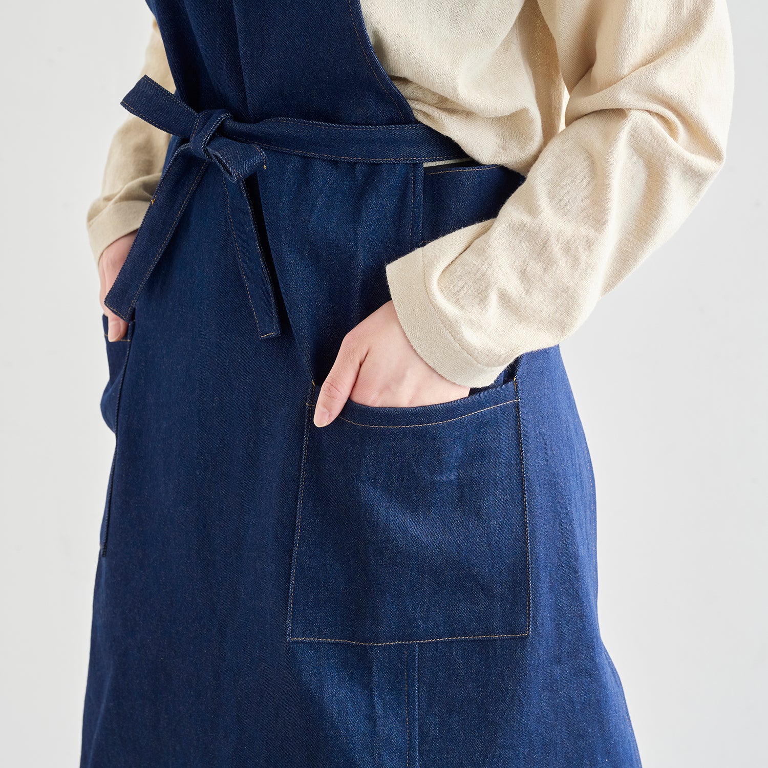 Japanese Denim 100% Cotton 10oz - Dark Wash Blue - Image 11