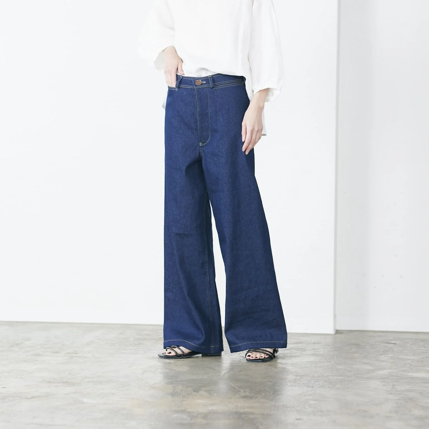 Japanese Denim 100% Cotton 10oz - White - Image 6