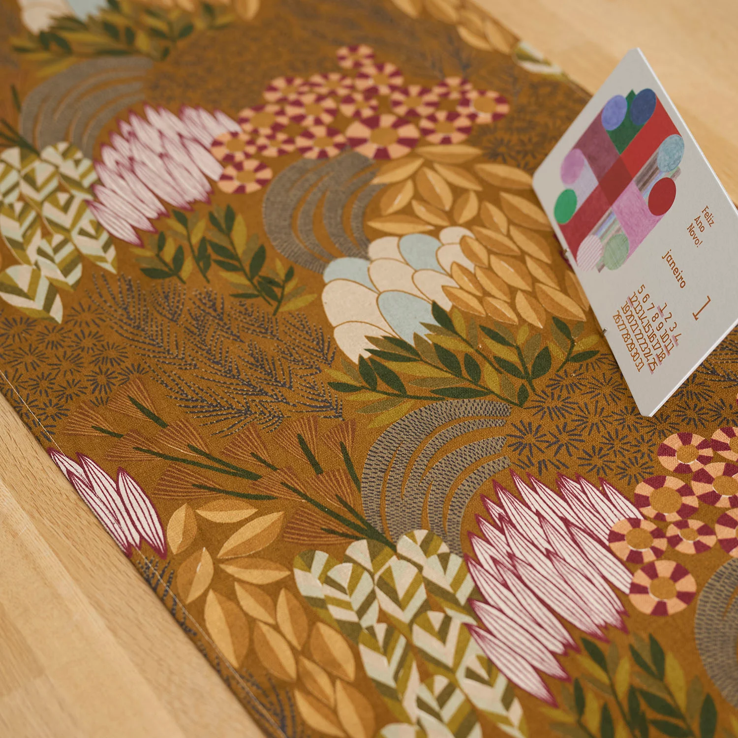 [Kokka Lifestyle] Bookhou Cotton Linen Table Runners - Brown - Image 2