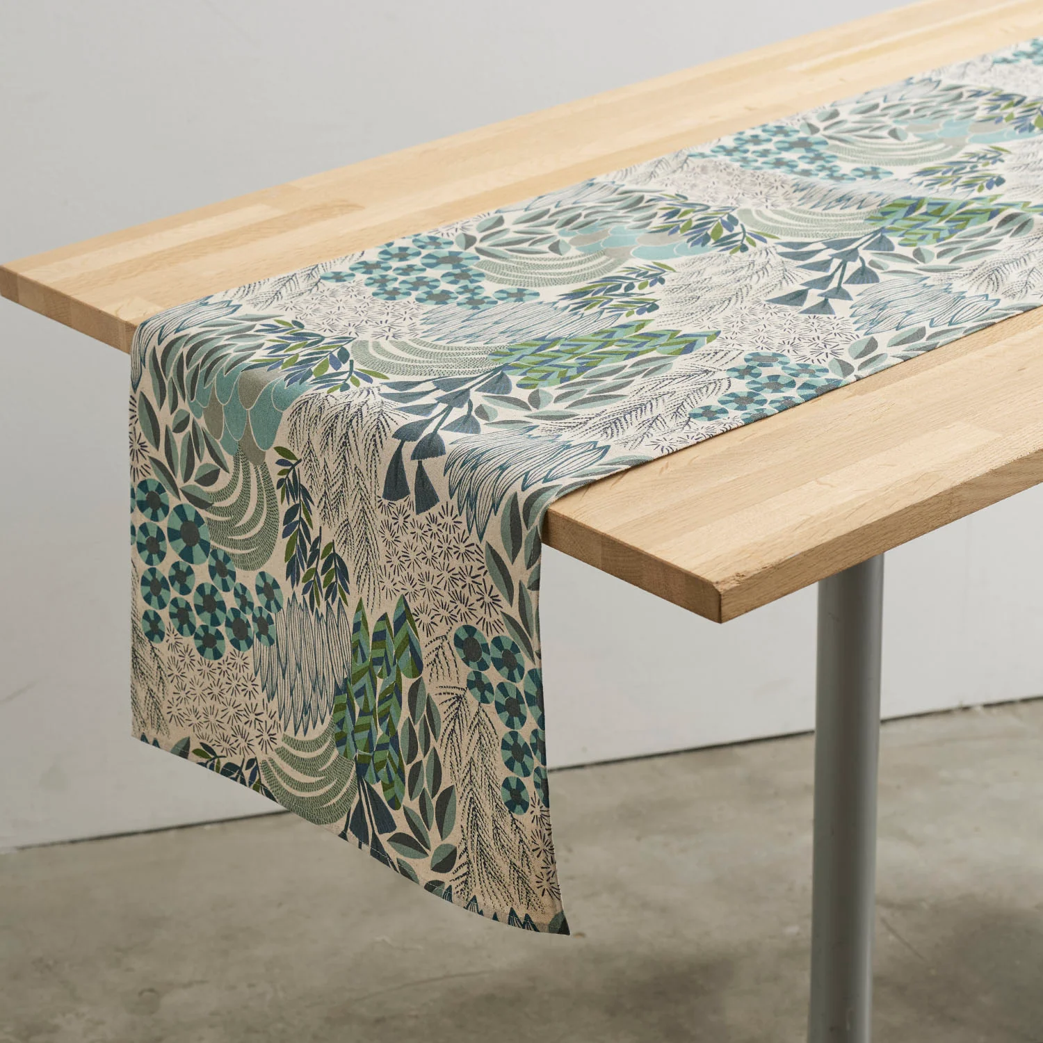 [Kokka Lifestyle] Bookhou Cotton Linen Table Runners - Light Green - Image 4