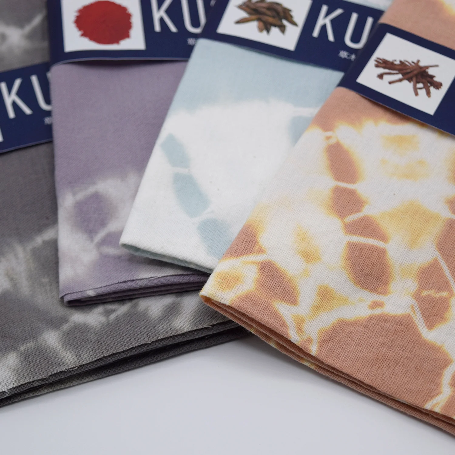 [Kokka Lifestyle] Botanical Dye Cotton Tenugui - Tie-dye - Image 5