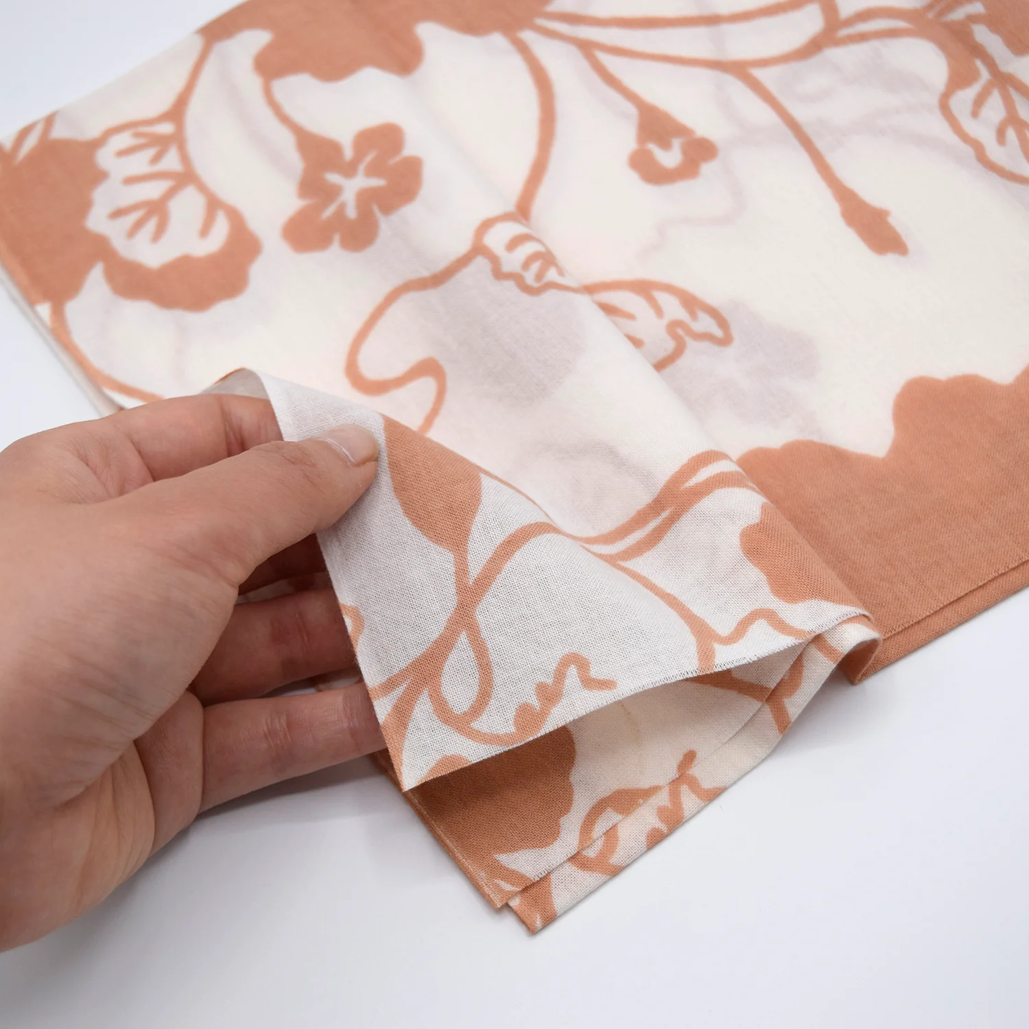 [Kokka Lifestyle] Botanical Dye Cotton Tenugui - Gourd - Image 2