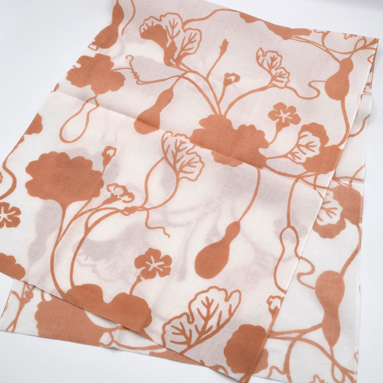 [Kokka Lifestyle] Botanical Dye Cotton Tenugui - Gourd - Image 8