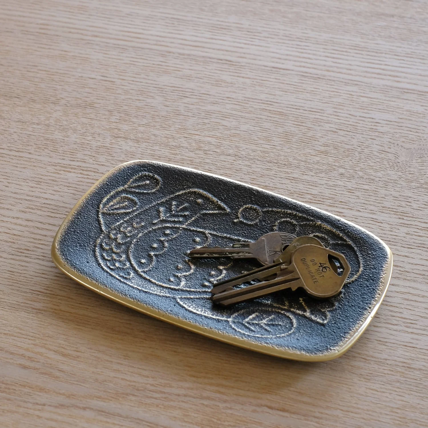 [Kokka Lifestyle] CASTIN' Bird Motif Brass Tray - Gold - Image 6