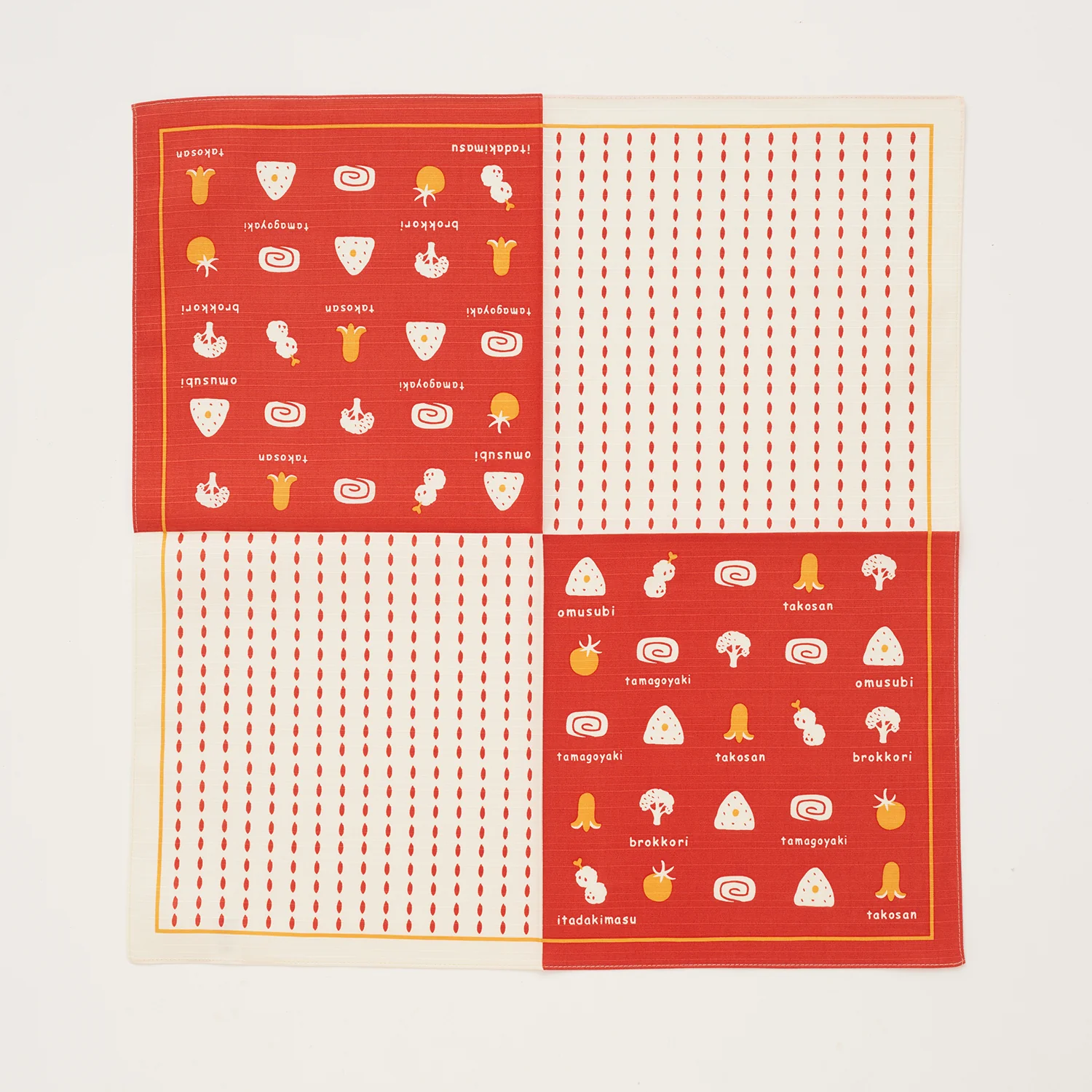 [Kokka Lifestyle] Cotton Furoshiki - Lunch Box Orange