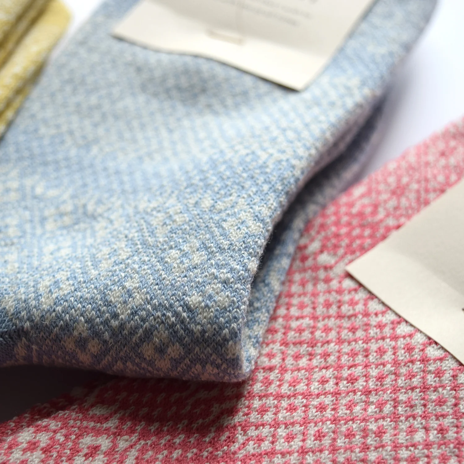[Kokka Lifestyle] Cotton Linen Jacquard Socks - Image 6