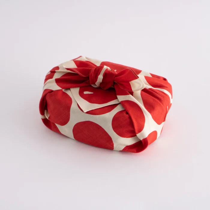 [Kokka Lifestyle] Cotton Mini Furoshiki - Apple - Image 3