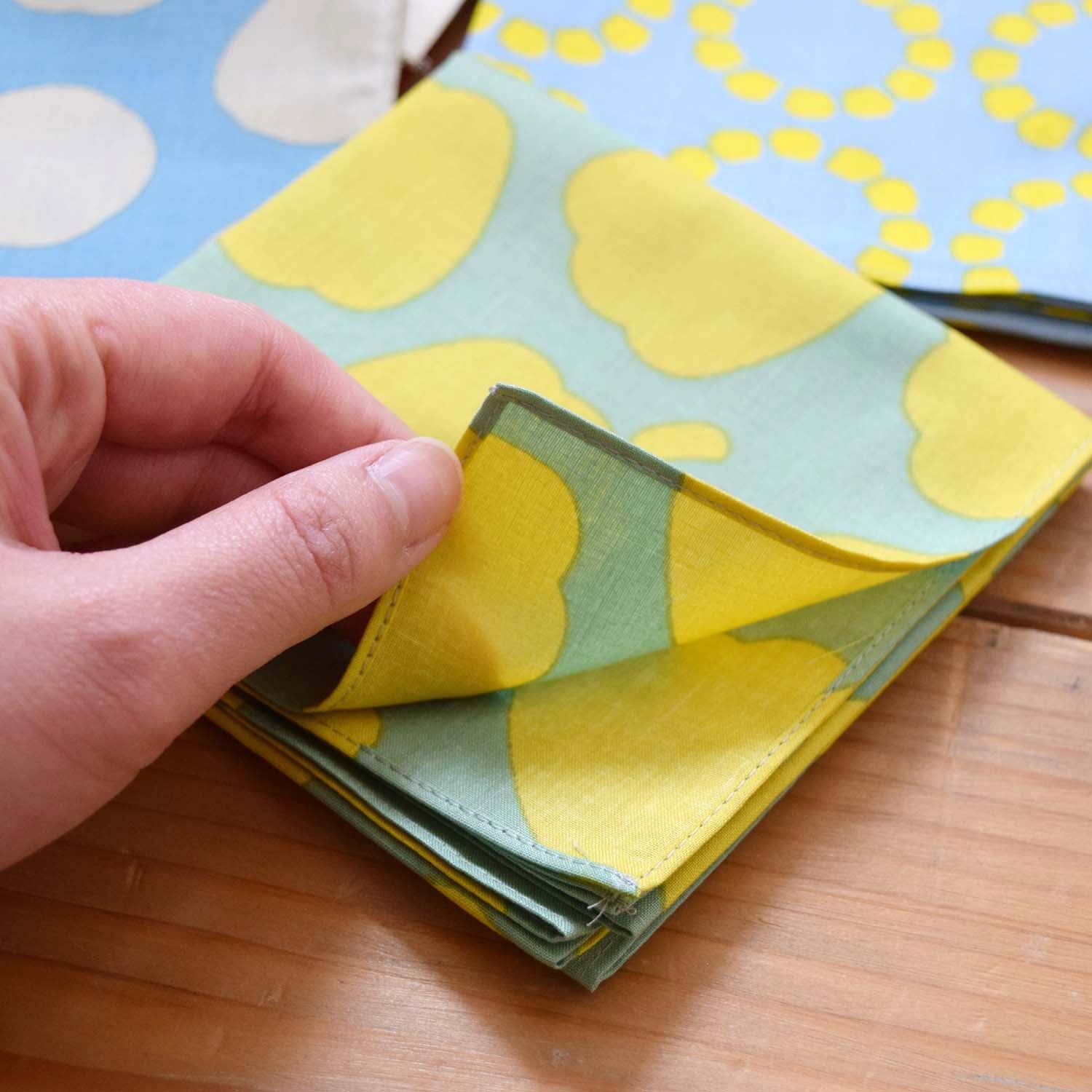 [Kokka Lifestyle] Cotton Mini Furoshiki - Yuzu - Image 8