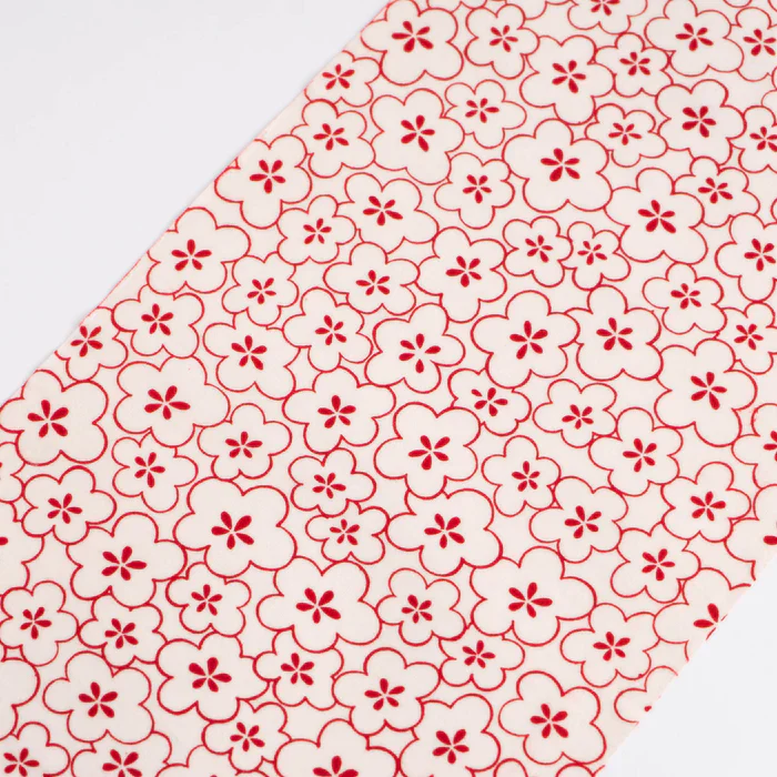 [Kokka Lifestyle] Cotton Tenugui - Plum Flowers - Image 2