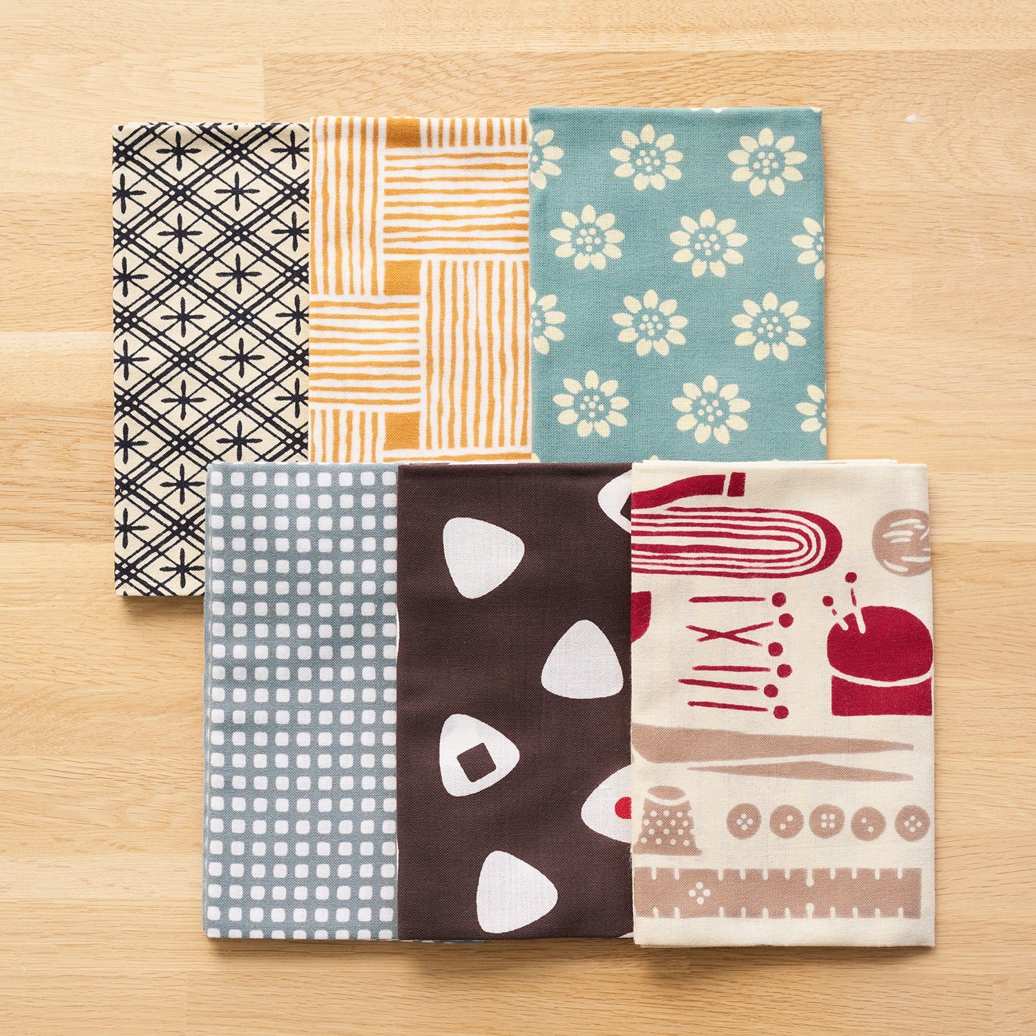 [Kokka Lifestyle] Cotton Tenugui - Gray Check - Image 3