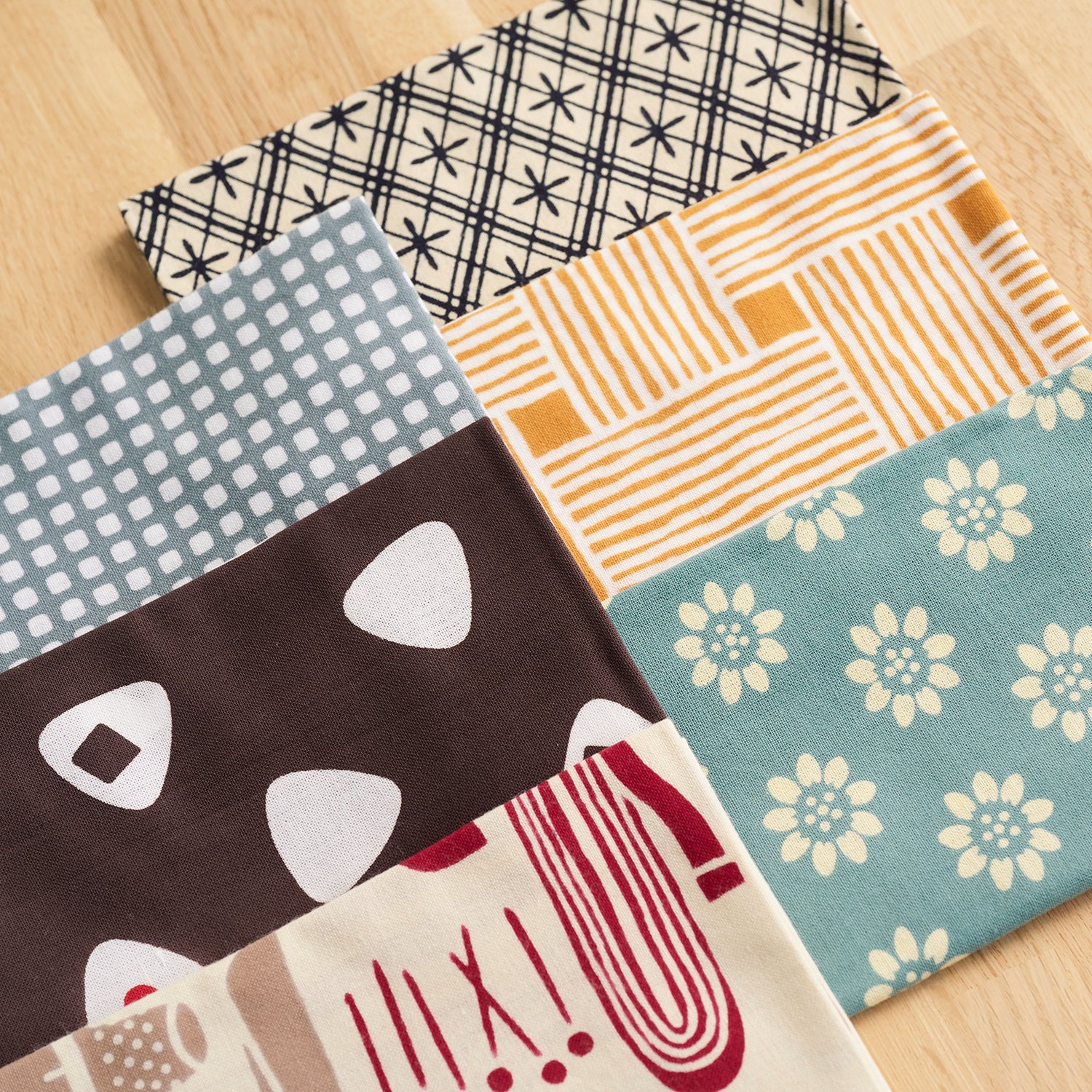 [Kokka Lifestyle] Cotton Tenugui - Gray Check - Image 5