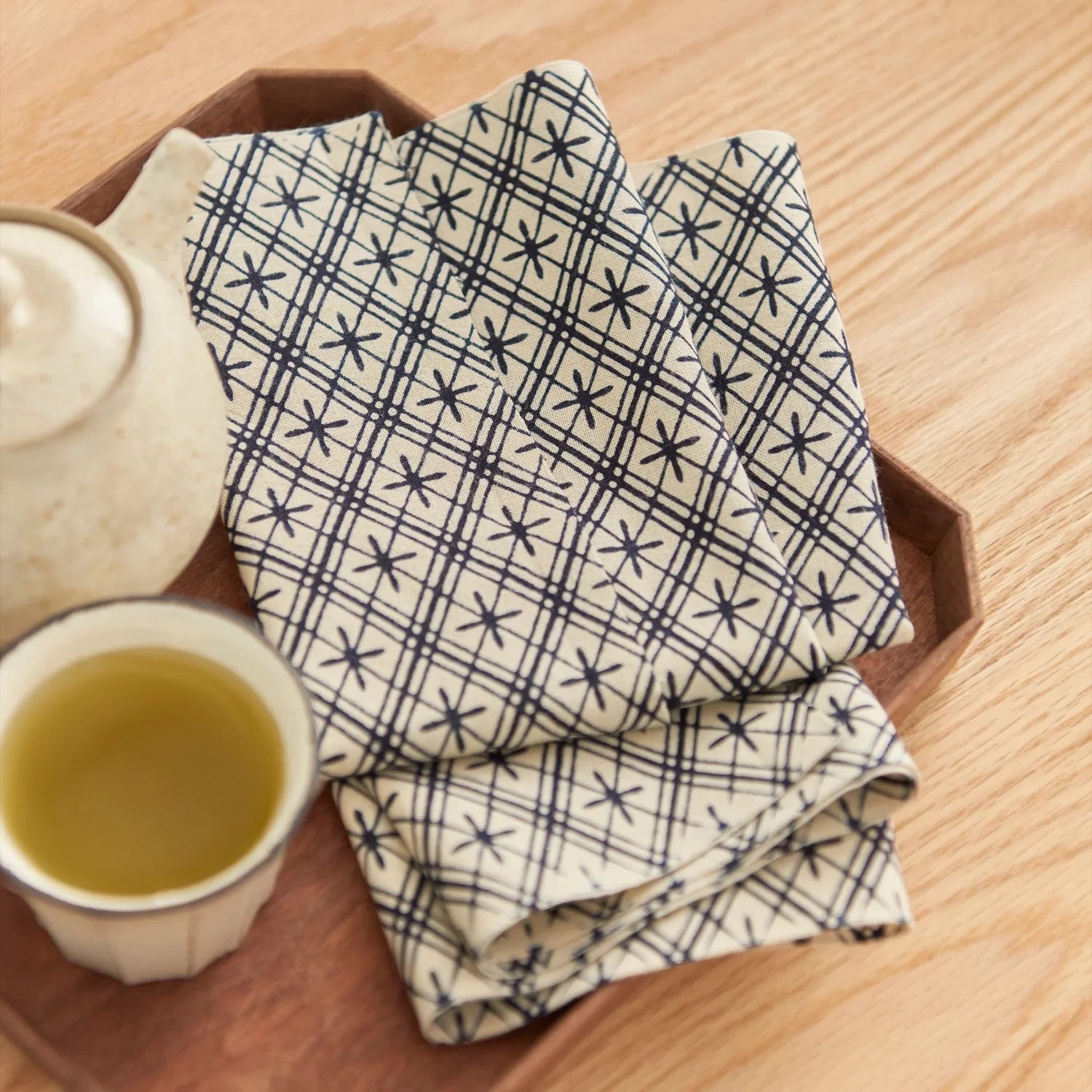 [Kokka Lifestyle] Cotton Tenugui - Gray Check - Image 7