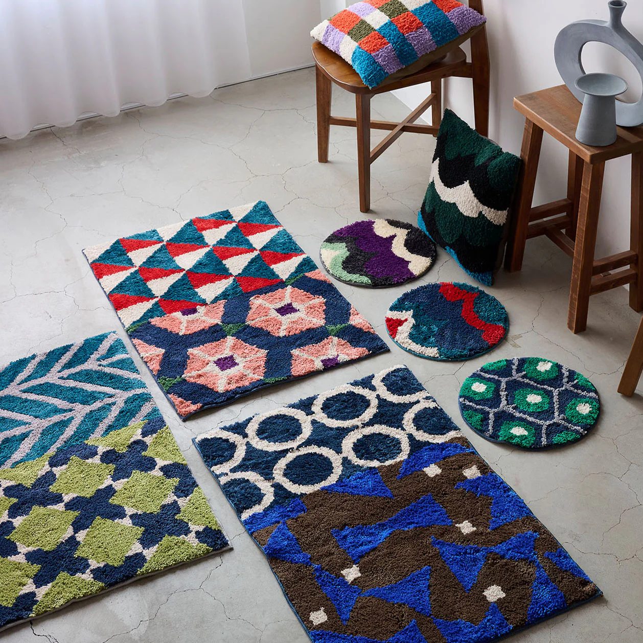 [Kokka Lifestyle] Echino Shaggy Rug Mat - Image 2