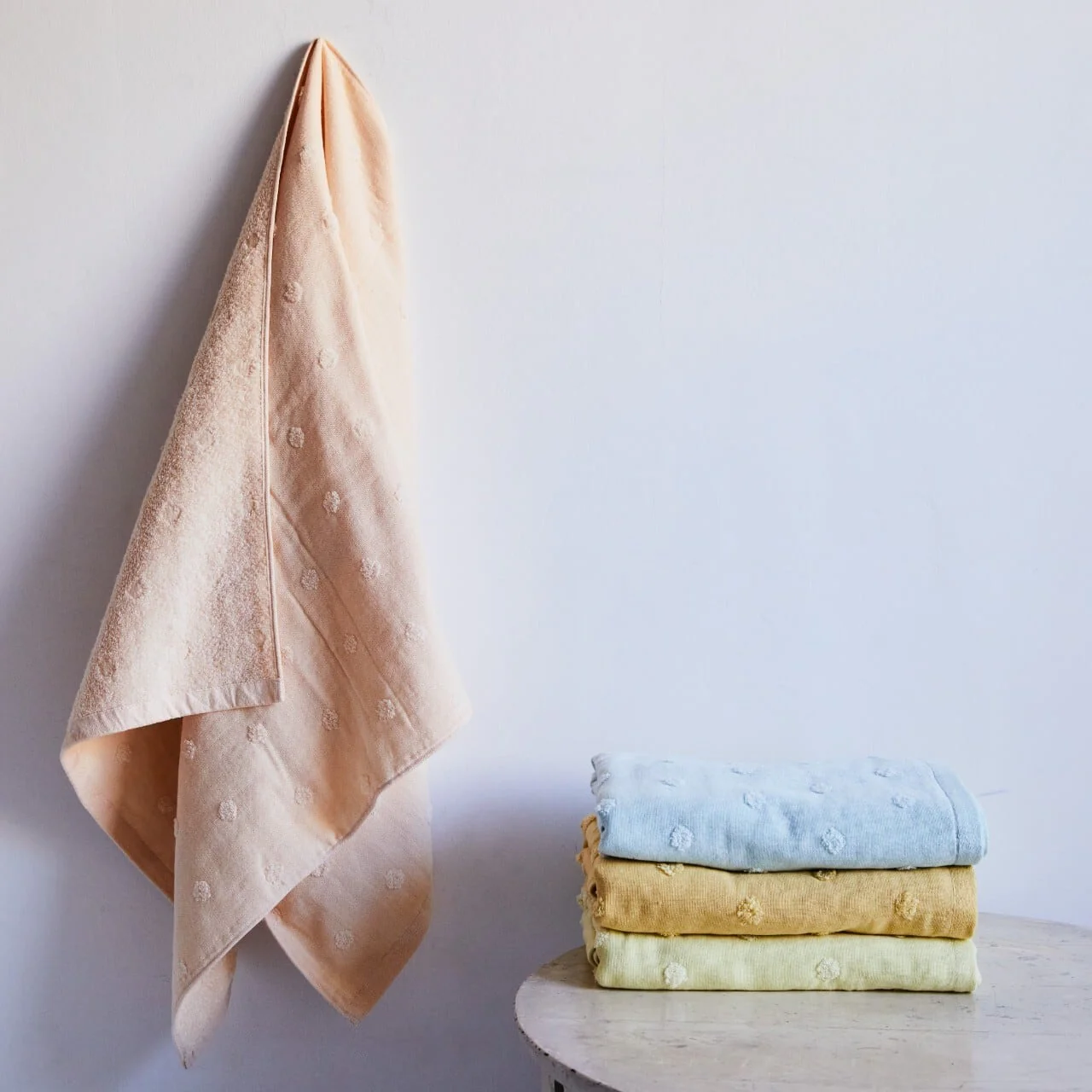 [Kokka Lifestyle] Herb Dye Dot Bath Towel