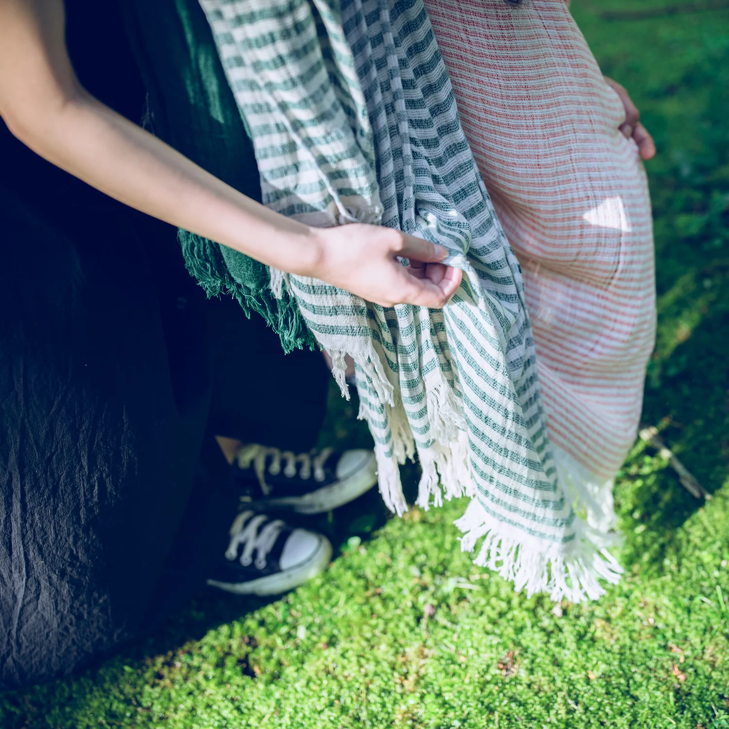 [Kokka Lifestyle] Imabari Muffler Towel Stripe - Image 5