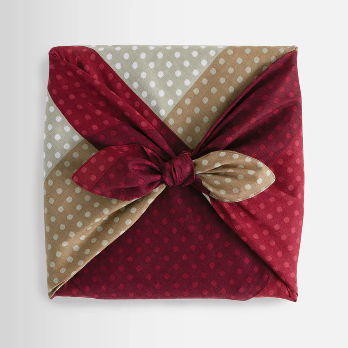 [Kokka Lifestyle] Lightweigt Cotton Furoshiki - Dot - Image 3