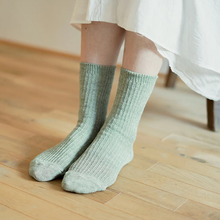 [Kokka Lifestyle] Linen Ribbed Socks