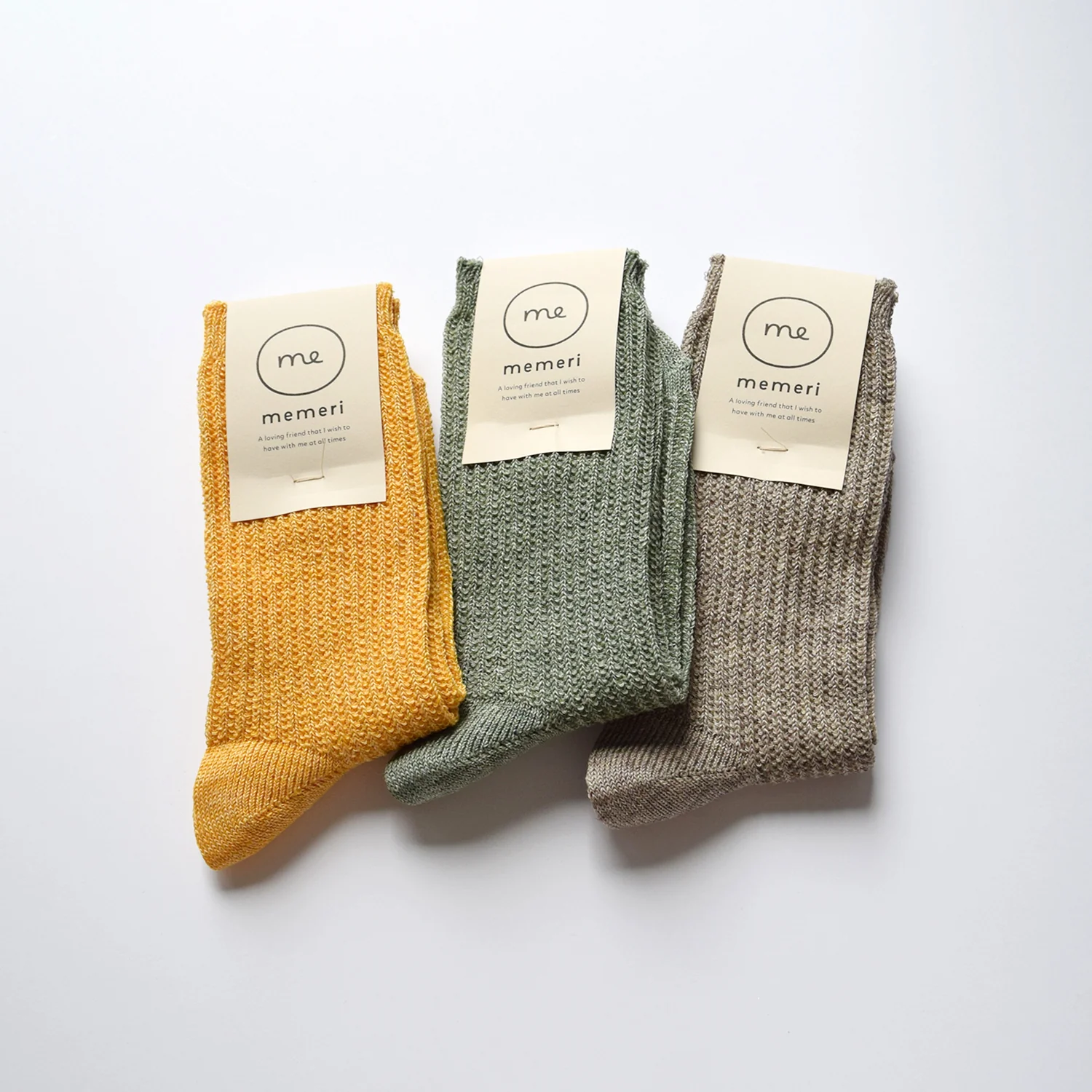 [Kokka Lifestyle] Linen Ribbed Socks - Image 6