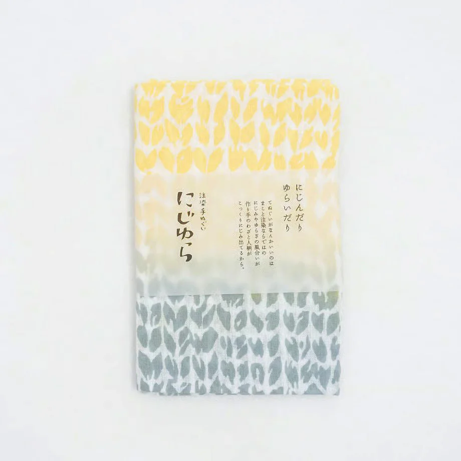[Kokka Lifestyle] Nijiyura Cotton Gauze Tenugui - Finland Yellow - Image 2