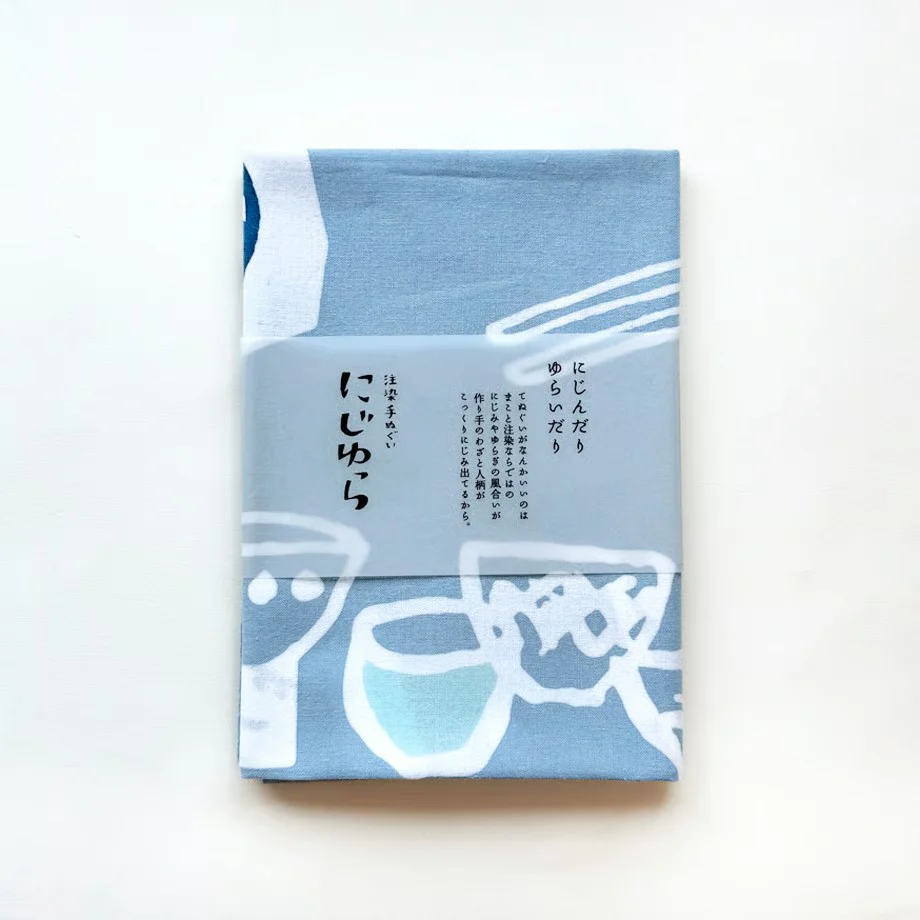 [Kokka Lifestyle] Nijiyura Cotton Tenugui - Sake - Image 2