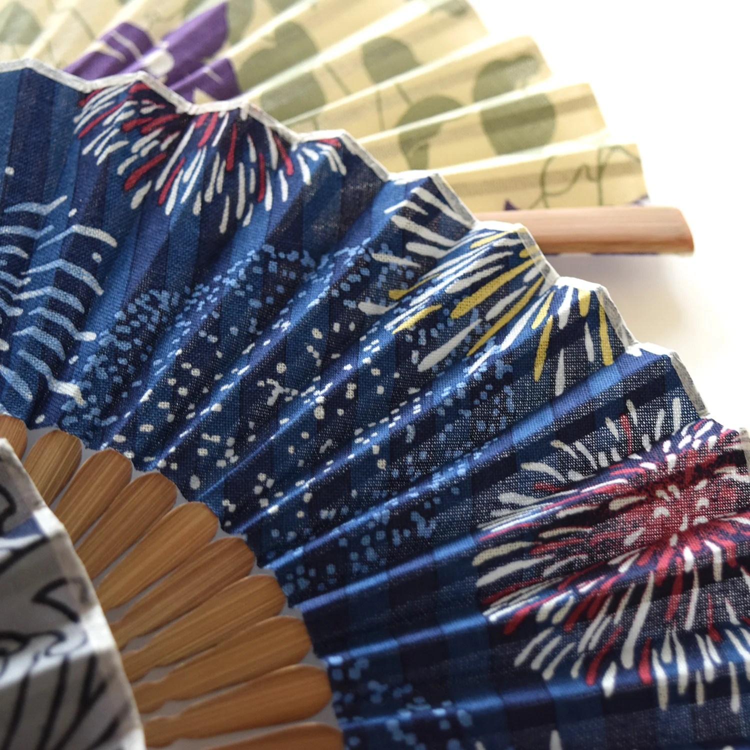[Kokka Lifestyle] Tenugui Folding Fan - Image 4