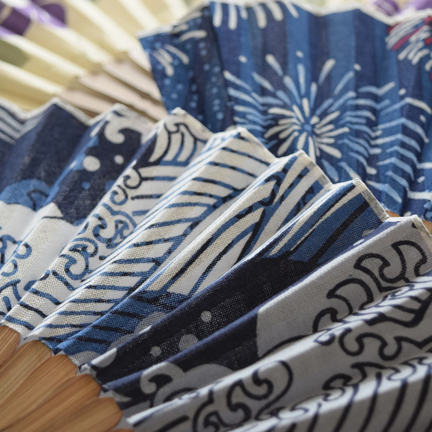 [Kokka Lifestyle] Tenugui Folding Fan - Image 5