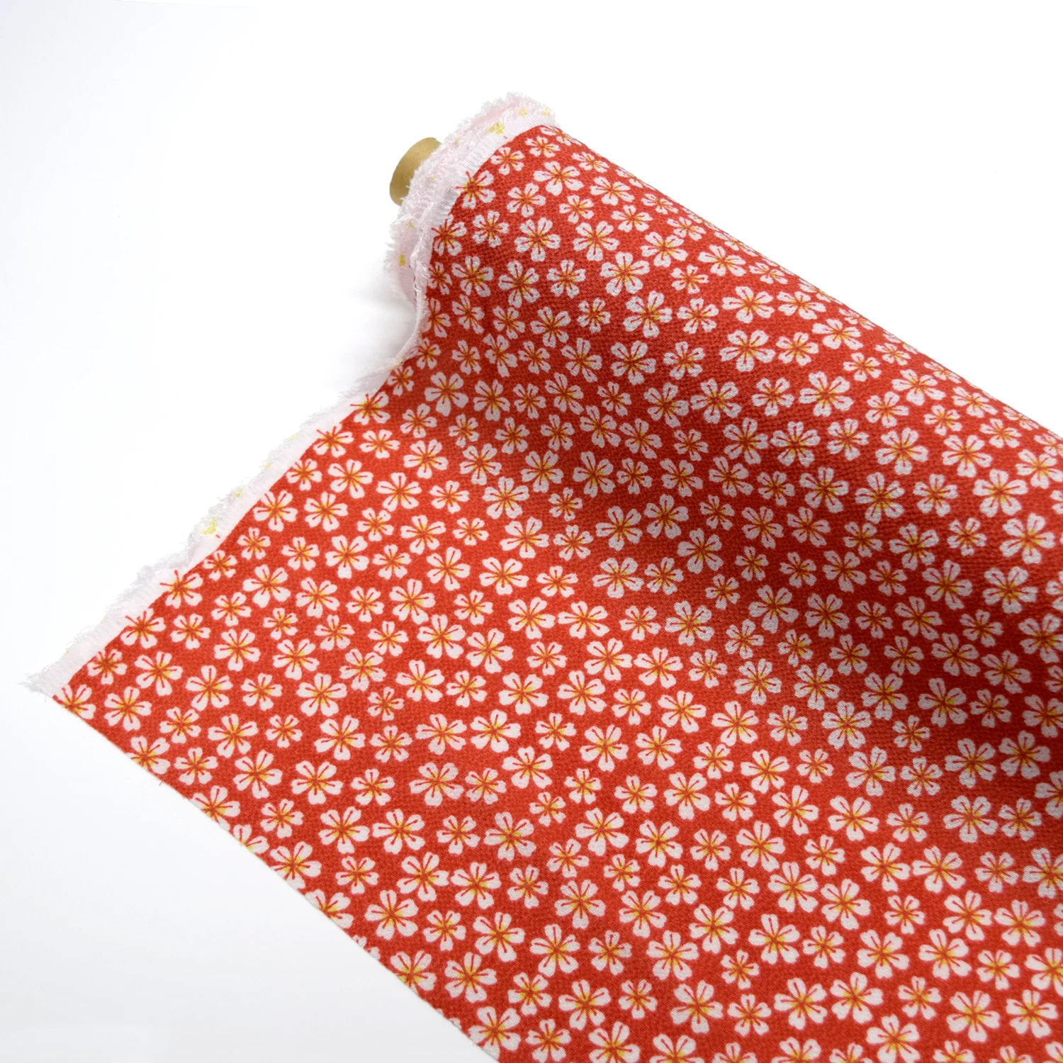 Kyo-Yuzen Rayon Chirimen Fabric - Cherry Blossoms [28" Width] LS-011-1 - Image 3
