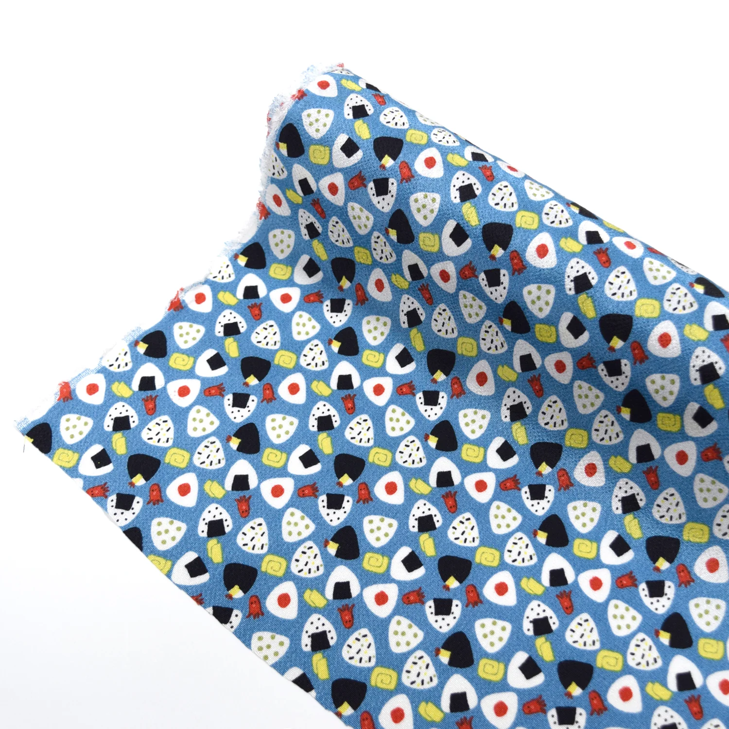 Kyo-Yuzen Rayon Chirimen Fabric - Onigiri [28" Width] LS-011-1 - Image 3