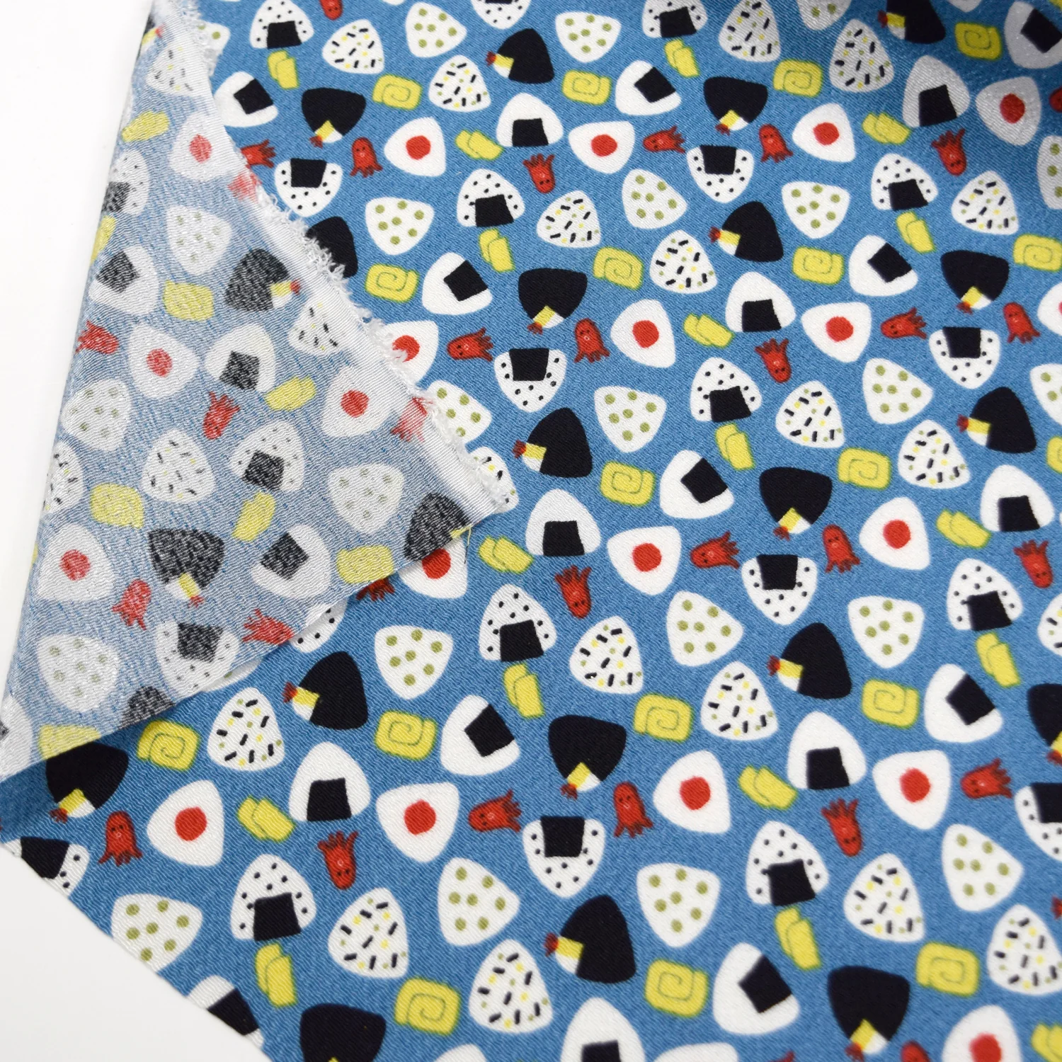 Kyo-Yuzen Rayon Chirimen Fabric - Onigiri [28" Width] LS-011-1 - Image 4