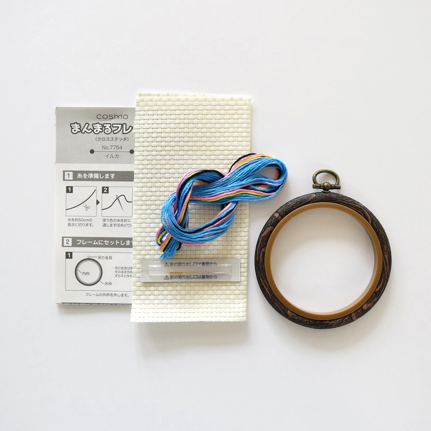 Mini Round Frame Cross Stitch Kit - Image 2
